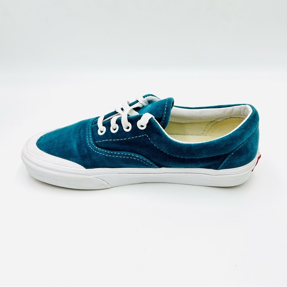 Vans shoes Era TC Velvet Sneakers blue classic rubber sole Women Size 7.5 - Picture 4 of 10